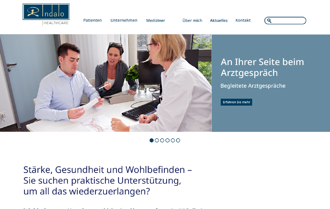 Webseitengestaltung Gesundheits- und Lebenscoachin