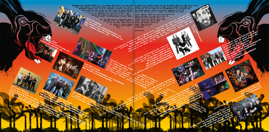 LP-Cover-Design und Artwork für eine Punk Compilation