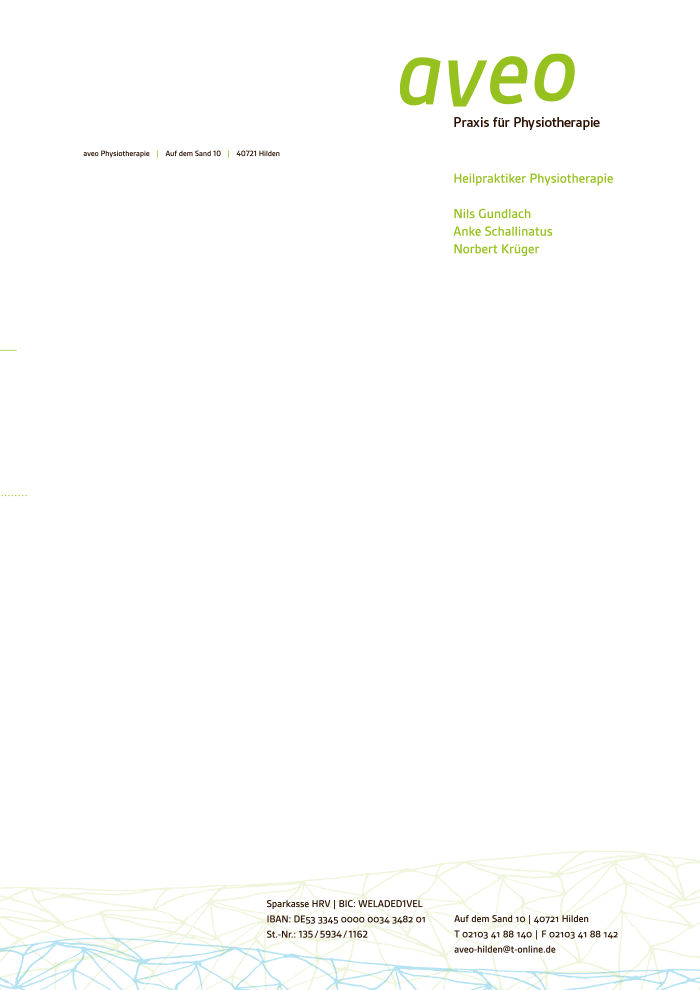 Biefbogen-Design für eine Physiotherapie-Gemeinschaftspraxis Biefbogen-Design für eine Physiotherapie-Gemeinschaftspraxis